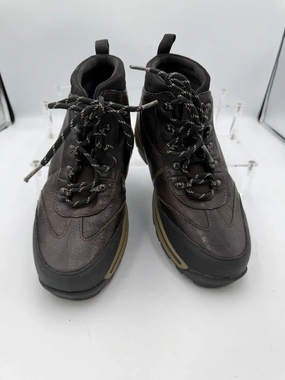 Timberland Boots Boys Size 5 Brown Leather Lace Up Hiking Winter Snow 22913